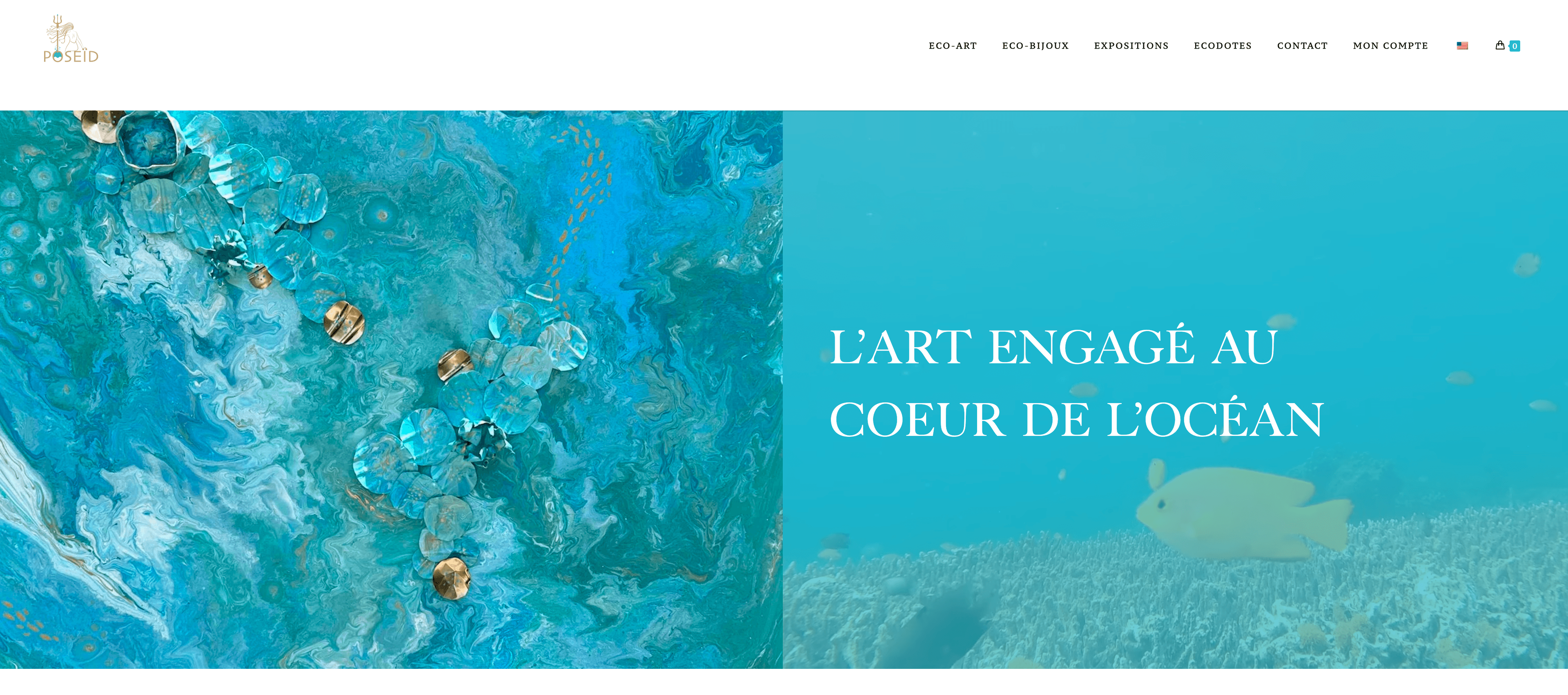 Projet Artiste Poseïd - site web réalisé par Webpro Développement